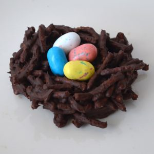 Chocolate bird nest